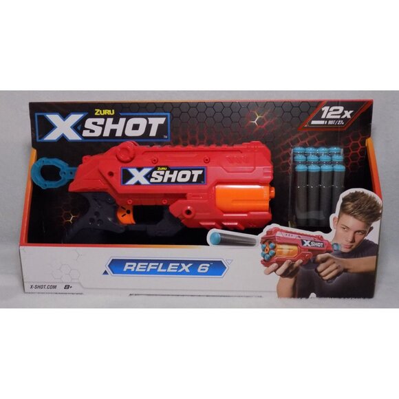 X-Shot Excel Double Reflex 6 Foam Dart Blaster with 16 Darts Multicolor - Picture 3 of 8